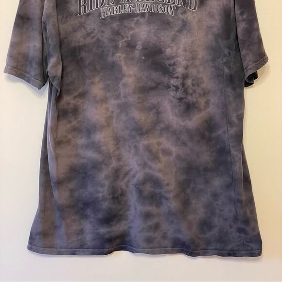 House of Harley-Davidson Motorcycles 2XL tie dye short sleeve t-shirt gray black - Picture 7 of 7